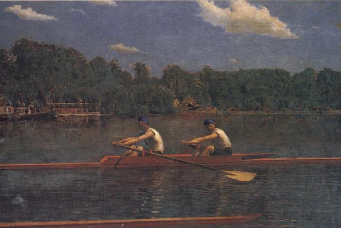 Thomas Eakins The Biglin Brothers Bacing Sweden oil painting art